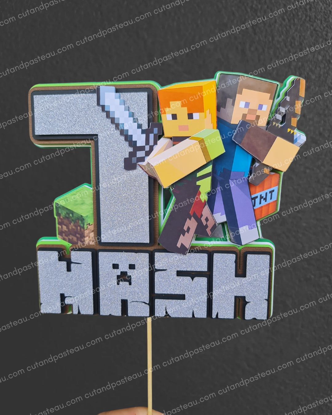 Minecraft Cake Topper Bundle