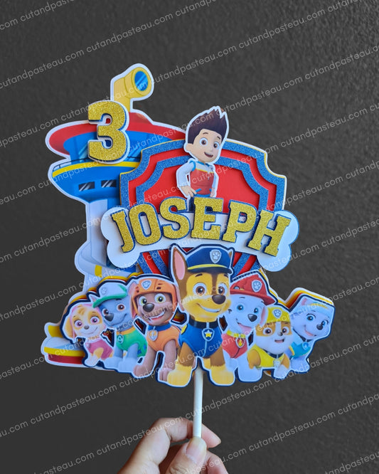 Paw Patrol Tower Cake Topper