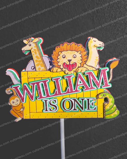 Zoo Cake Topper