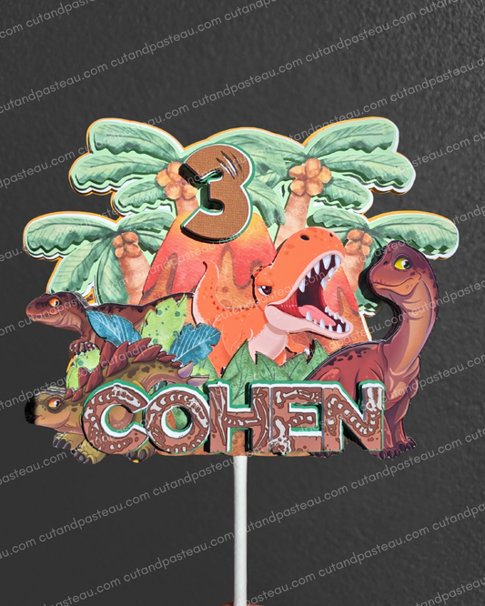 Dinosaur Cake Topper