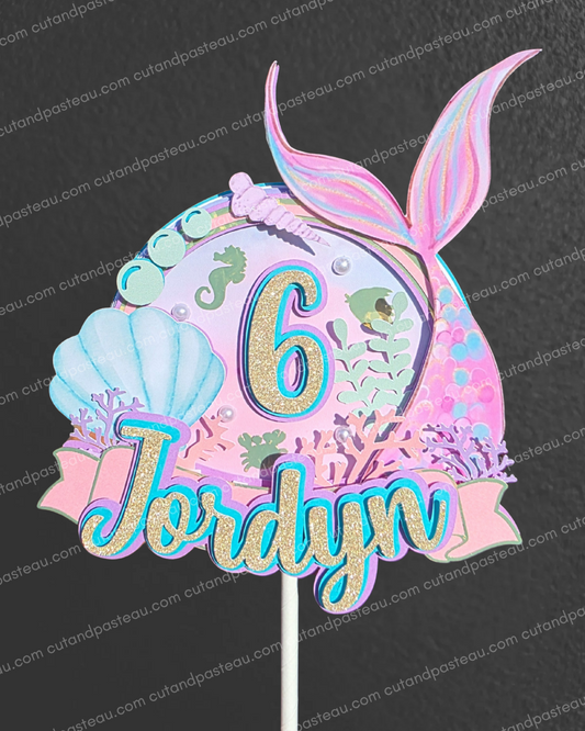 Mermaid Cake Topper