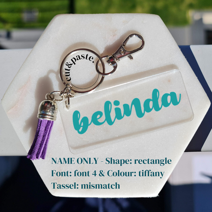 Personalised Keyring (rectangle)