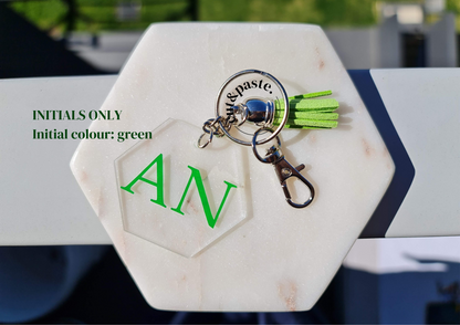 Personalised Keyring (hexagon)