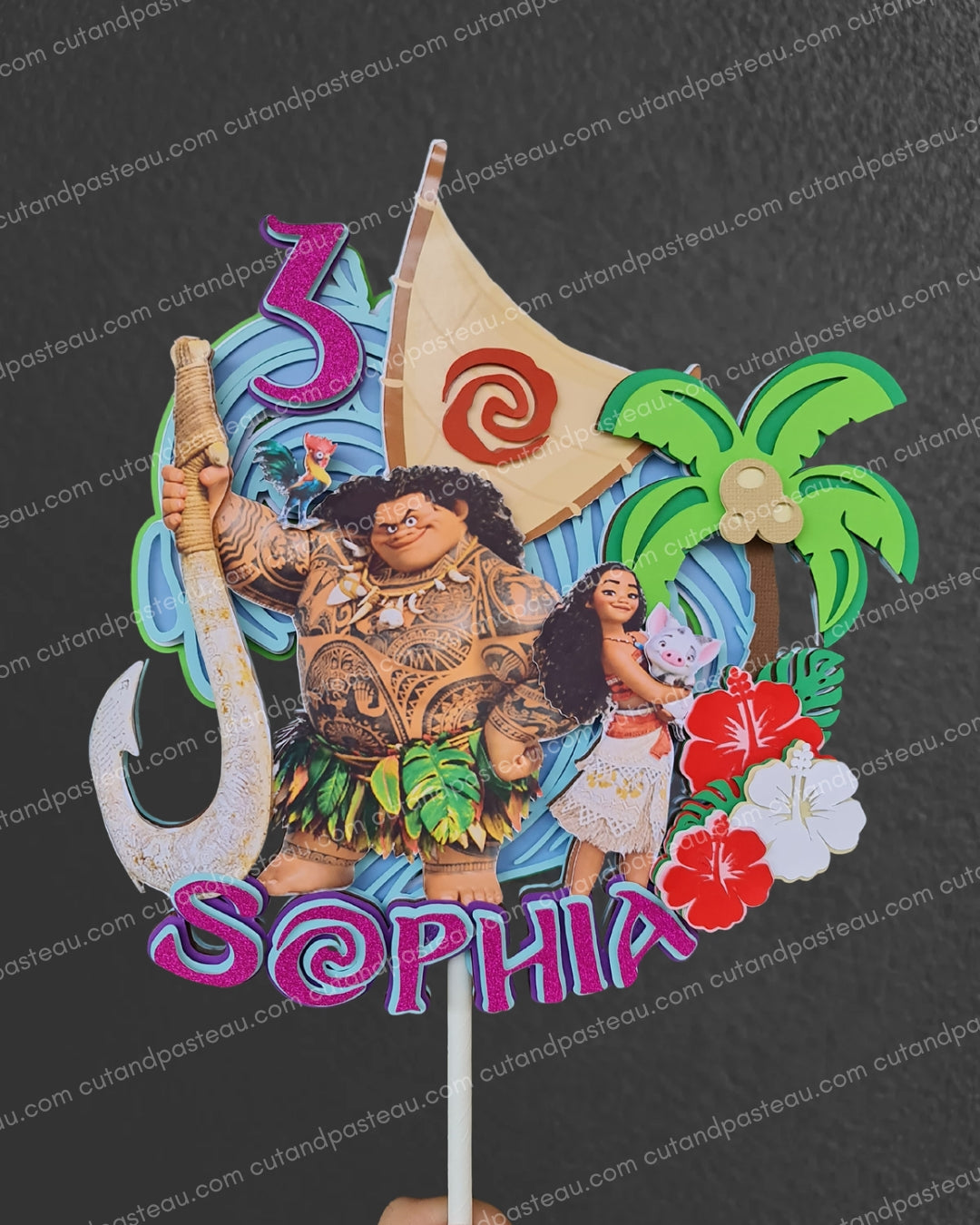 Maui & Moana Cake Topper