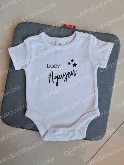 Personalised Baby Bodysuit - 3 pack