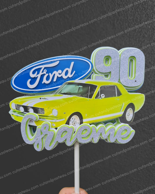 Ford Mustang Cake Topper