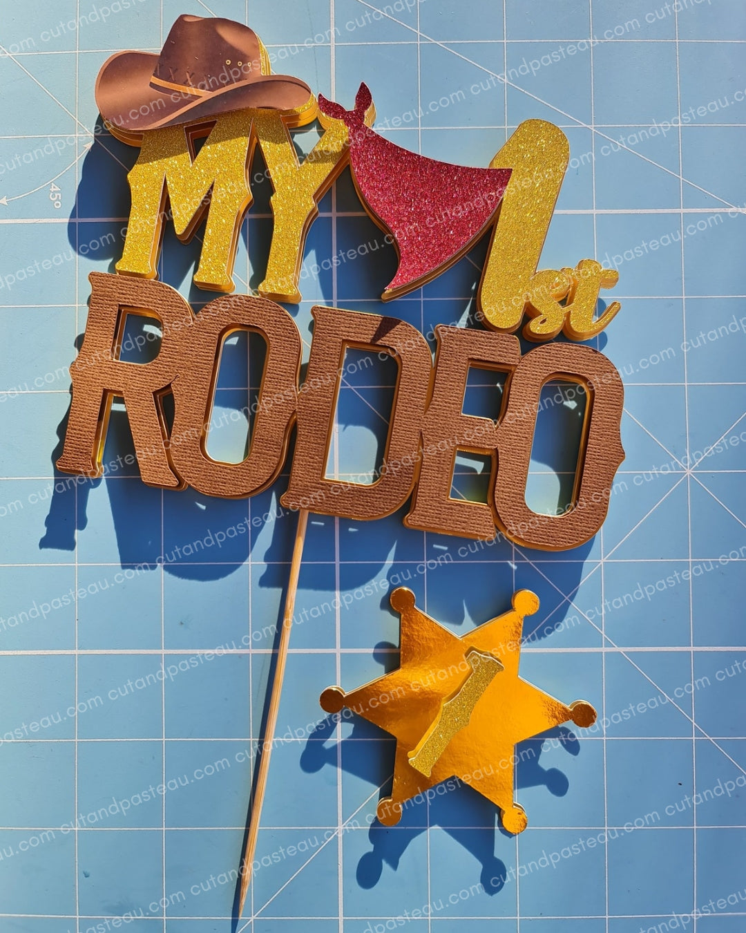 1st Rodeo Cake Topper Bundle