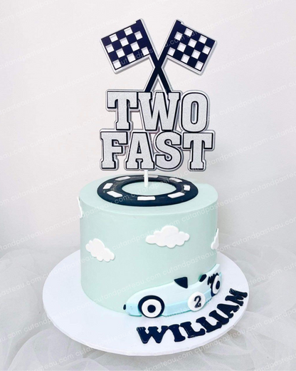 2 Fast Cake Topper